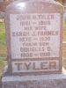 John Hart Tyler & Sarah Jane Farmer headstone